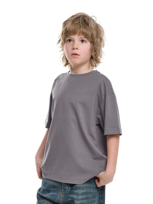 Футболка хлопок подросткам для школы 22-7625 черный - Mini maxi фото 19