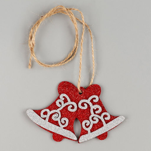 Новогоднее украшение Колокольчики, на клеевой основе - Simaland фото 3