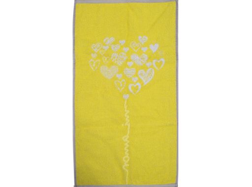 6с103.412ж1 Mi Amor (лимон-сер) Полотенце махровое 50х90см