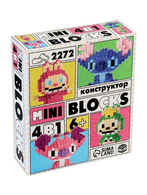 Конструктор «Mini Blocks. Весёлые друзья», 2272 деталей