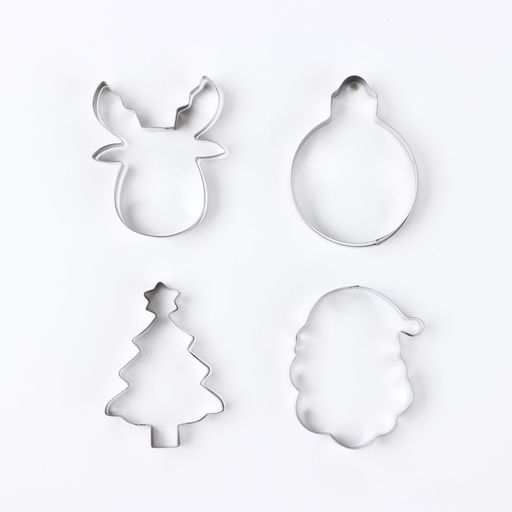 Формы для выпечки новогодние Счастливого Нового года, 4 шт.