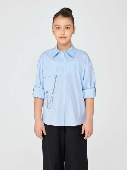 1277 Блузка для девочки длинный рукав