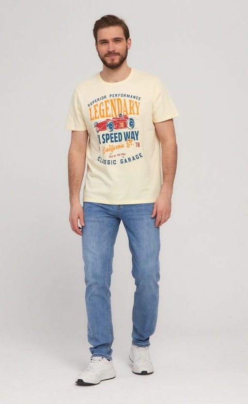 Футболка Fine Joyce F211-06-729 из хлопка светло-желтый фото 2