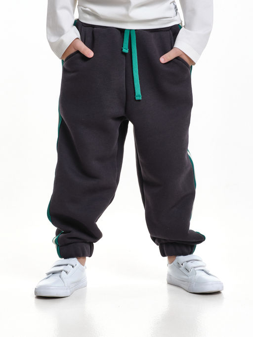 Брюки с лампасом для мальчика штаны спортивные 22-7681 светлый графит - Mini maxi фото 22