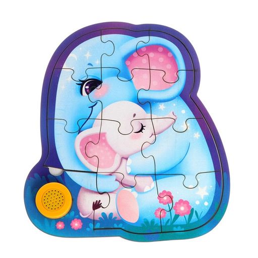 Пазл деревянный с чипом Слоники - Лесная мастерская фото 4