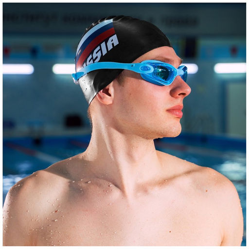 Очки для плавания ONLITOP, беруши, цвета МИКС