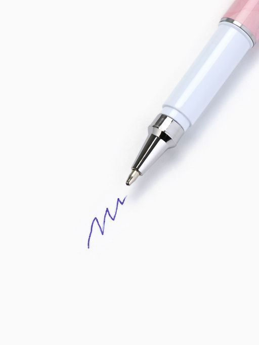 Цена за 2 шт. Ручка в открытке С 8 Марта, шариковая, синяя паста, 1.0 мм