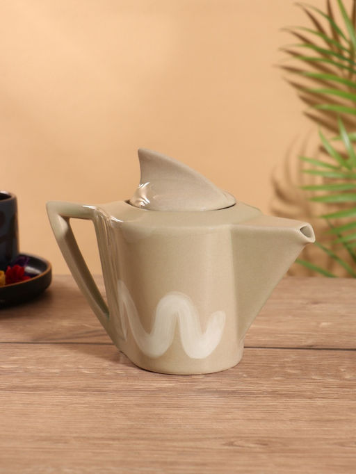 Чайник заварочный Акула, керамика, бежевый - Simaland фото 2