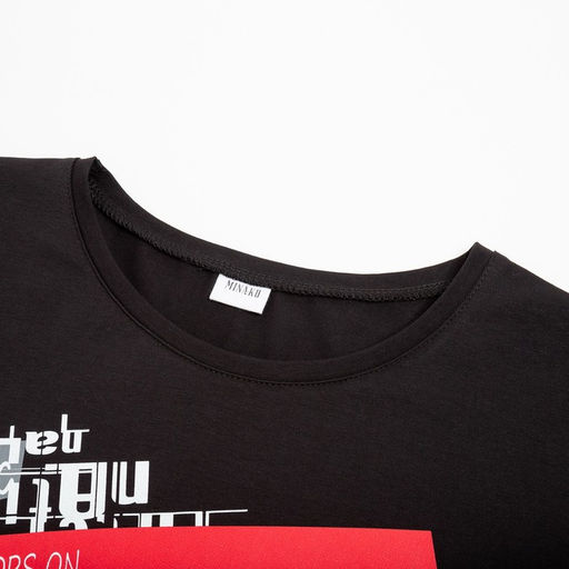 Футболка мужская MINAKU цвет черный, р-р 50