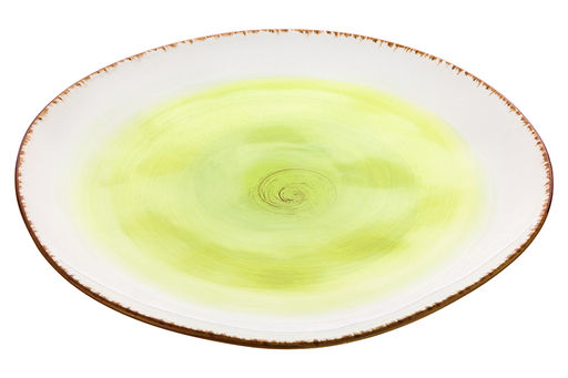 Тарелка обеденная Elan Gallery Кантри фарфор зеленая 26.5×26.5×2.5 см  фото 7