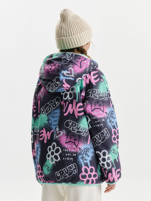 GZIM3389/1 Двусторонняя ветровка для девочек