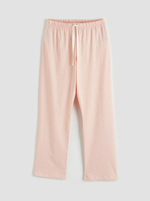 Bisiklet Yaka Kalp Bask?l? Hamile Pijama Tak?m?