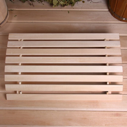 Подголовник для бани и сауны, 60×35.5×9 см, липа, «Добропаровъ»