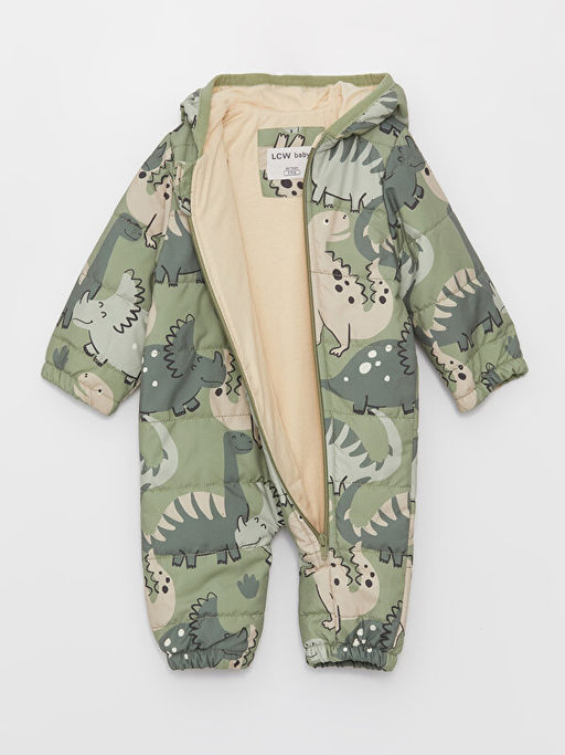 Kap??onlu Uzun Kollu Bask?l? Erkek Bebek Astronot Mont - Waikiki фото 2