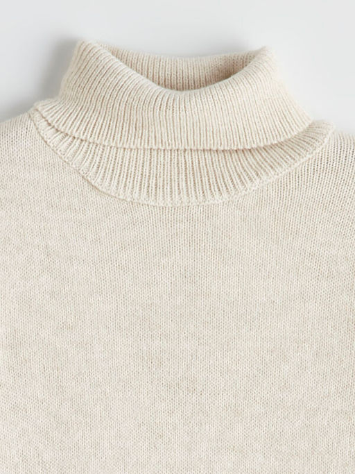 Bal?k?? Yaka K?z ?ocuk Triko Kazak