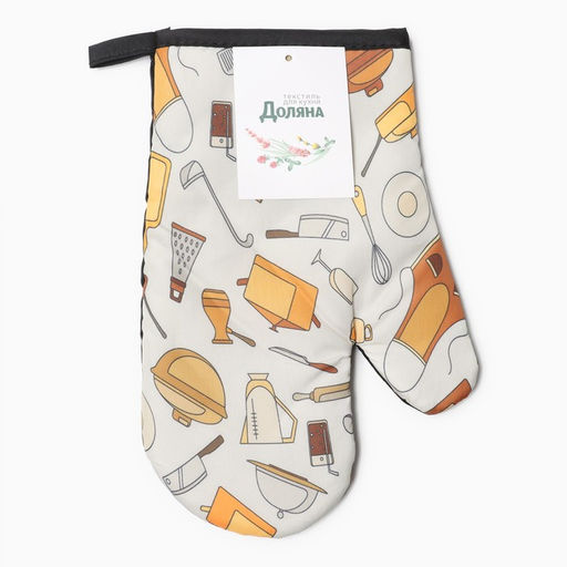 Варежка Доляна Кухня 26*16 см, 100% п/э  фото 4