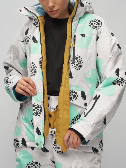 Горнолыжный костюм женский серого цвета 02302-1Sr - Chunmai фото 14