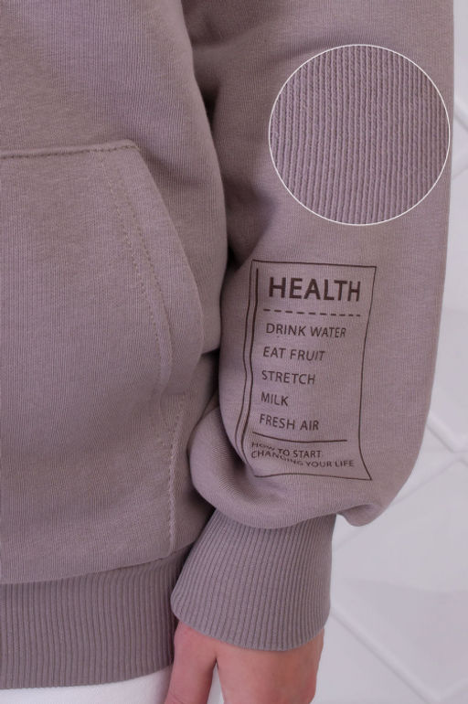 Арт. 15103 Худи женское оверсайз 44-52 (5 шт) Цвет:бежевый