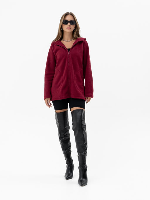 Толстовка флис.арт.673/1-9,бордовая - Binita фото 4