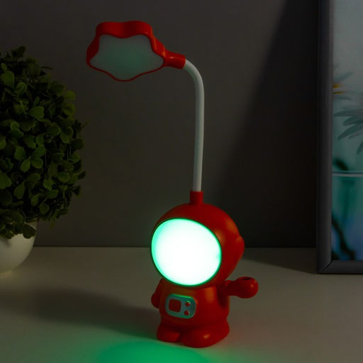 Настольная лампа «Астронавт» МИКС LED 3 Вт USB АКБ 9×7×21 см RISALUX