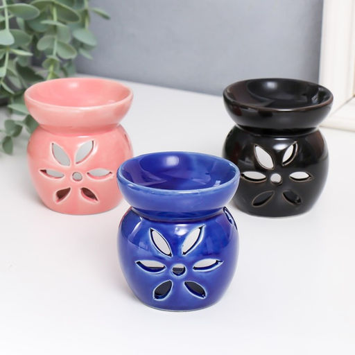 Аромалампа для эфирных масел Цветок, керамика, 7.7?6.7?6.7 см, МИКС - Simaland фото 2