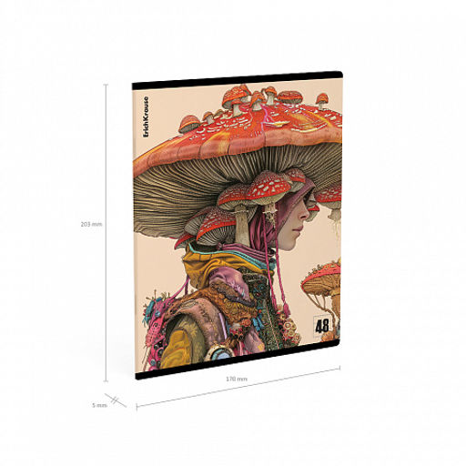 Цена за 5 шт. Тетрадь общая ученическая ErichKrause Forest Fashion, 48 листов, клетка, твин-лак_MIX-PACK  фото 10