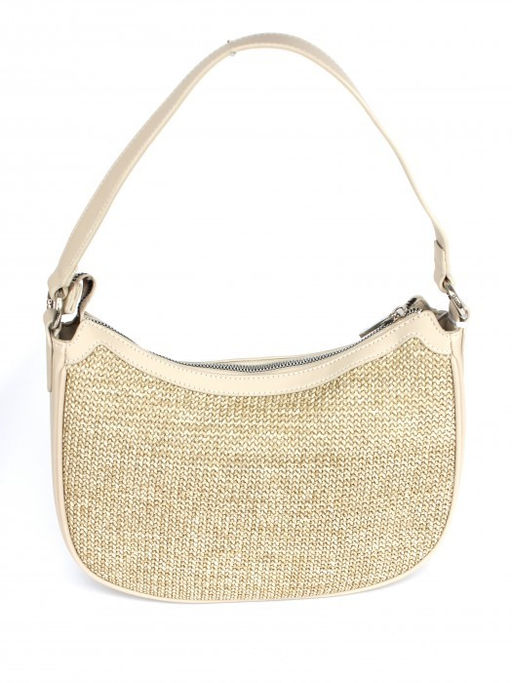 Сумка женская иск/кожа+текстиль DJ-СМ 7433-OATMEAL BEIGE, 1отд, плечевой ремень, бежевый SALE 263870 - Adelia фото 6