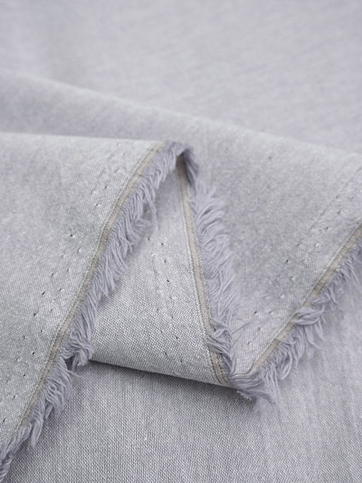 Вареный (стираный) хлопок цв.Серо-сиреневый меланж, ш.2.5м, хлопок-100%, 115гр/м.кв