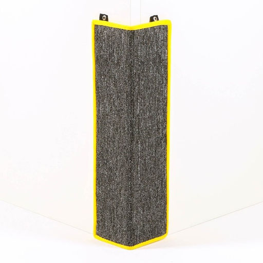 Когтеточка угловая средняя, ковролиновая с пропиткой, 57×13 см, микс цветов