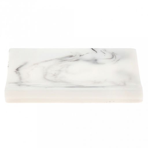 Набор для ванной "Камея" 4 предмета: дозатор для мыла 300мл; мыльница 12,4х8,5х1,8см; стакан для зубных щеток и зубной пасты; стакан 270мл; фурнитура пластик "под золото", акрил, бело-серый, в коробке (Китай)