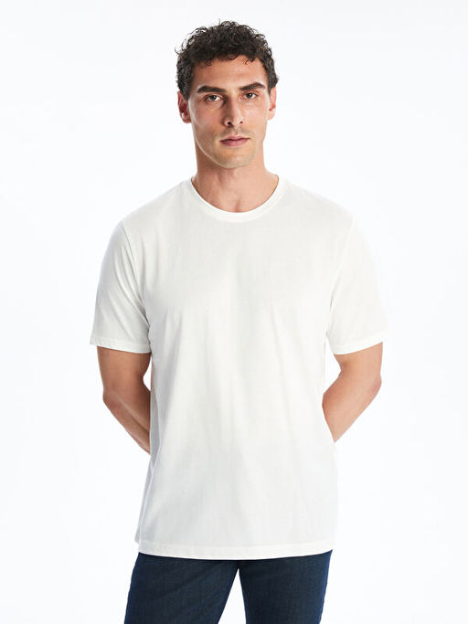 Bisiklet Yaka Penye Erkek Ti??rt