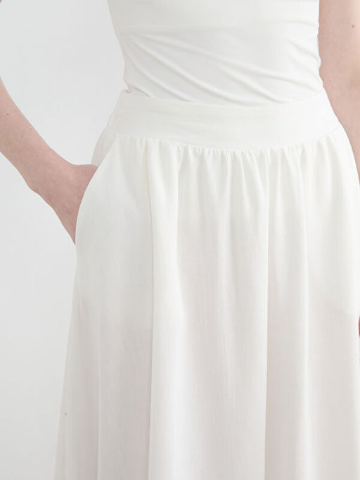 Beli Lastikli Keten Kar???ml? Klo? Etek