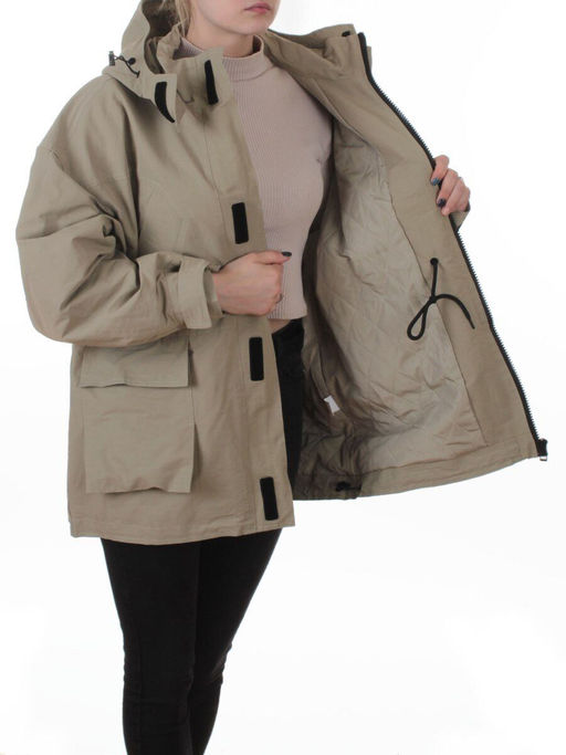 3097 GREY/GREEN Куртка демисезонная женская (100 гр. холлофайбер) - Fashion фото 7