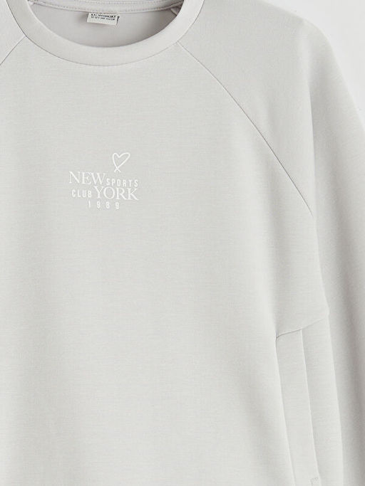 New York Bask?l? K?z ?ocuk Soft Touch Sweatshirt