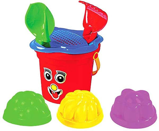 . Песочный набор №26 (ведро-малое,ситечко-цветок,совок№2,грабельки №2,3 формочки)арт.2181 /28