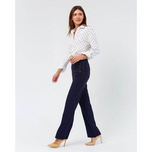 Брюки женские MINAKU Balmain, тёмно-синие, размер 48