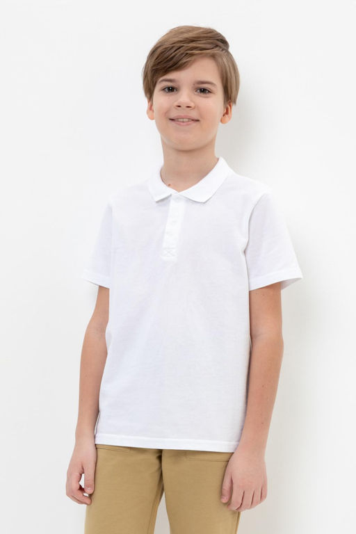 К 302108-1/белый джемпер-поло дет - Crockid фото 3