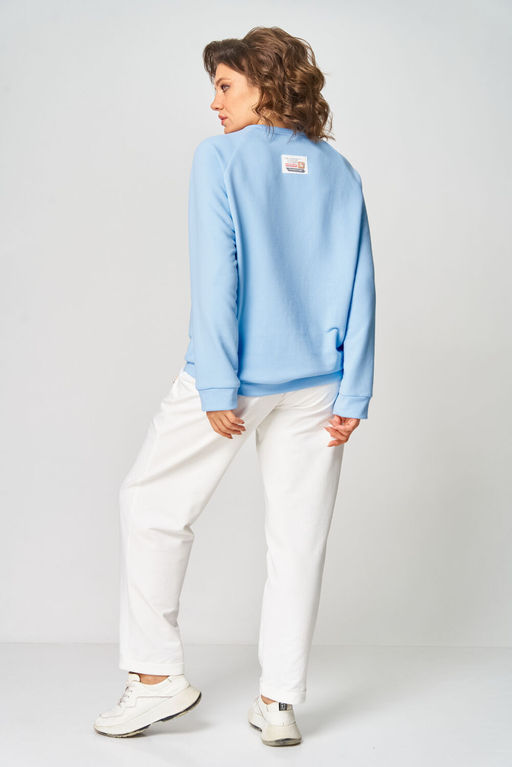 Джемпер Rumoda 2270 голубой  фото 4