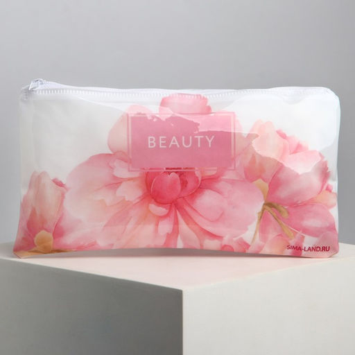 Цена за 2 шт. Косметичка-пенал PVC на молнии Цветы - Nazamok фото 2