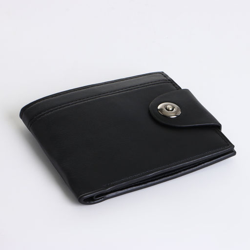 Портмоне мужское на магните, чёрное