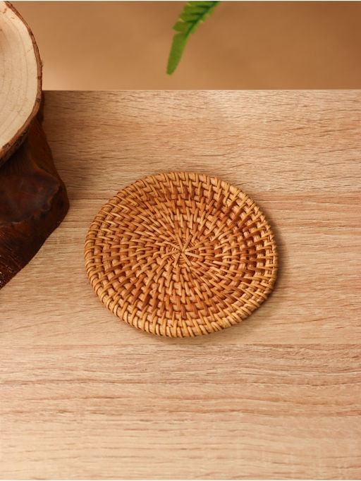 Подставка под горячее, 10 см, ротанг