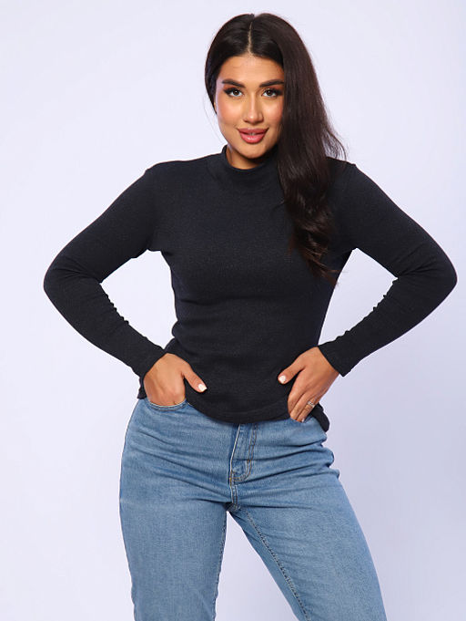 РАСПРОДАЖА Водолазка женская_915/темно-серый - Ihomelux фото 6