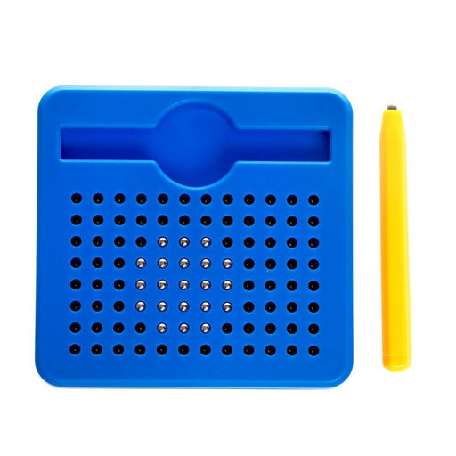 Планшет магнитный для рисования, 96 отверстий, синий - Эврики фото 4