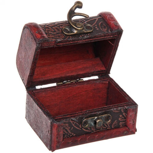 Цена за 3 шт. Сундук - шкатулка из дерева "KOLISTA", цвет как на фото, 8*6*6см (упаковка коробка)