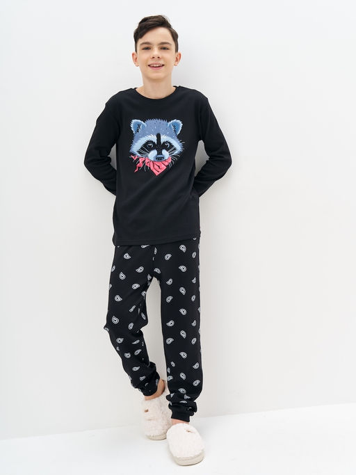 Пижама для мальчика с принтом Енот - Kogankids фото 4