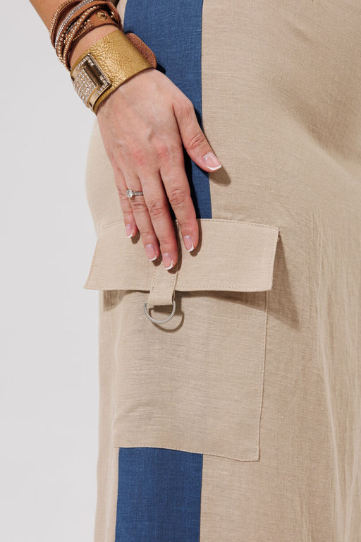 Костюм Galean Style 964 беж с синим