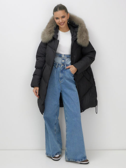 Пальто зимнее утепленное с мехом и капюшоном ,куртка Бренд: Visdeer фото 2