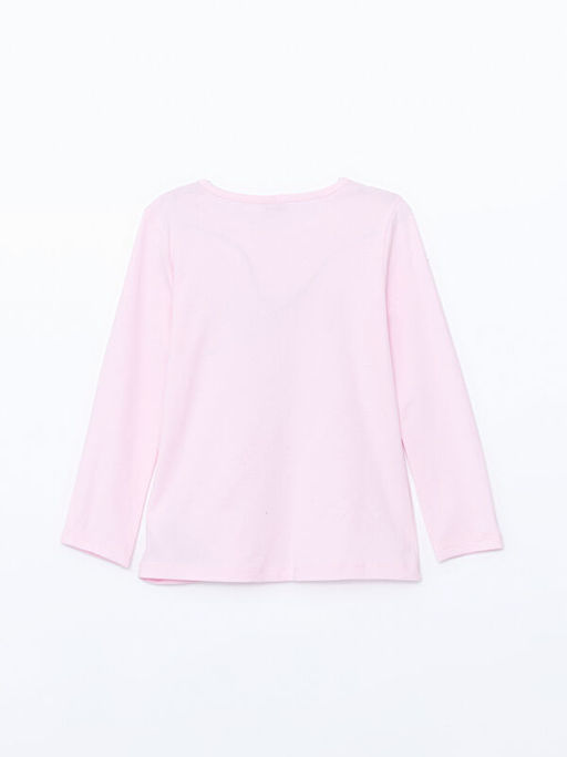 Bisiklet Yaka K?z ?ocuk Ti??rt - Waikiki фото 2