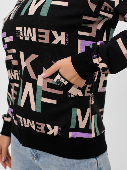 Бомбер женский на молнии - Милана фото 25