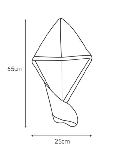Супер впитывающее Полотенце для волос, Нетканое волокно, 25x65 см, 1 шт - Aopen фото 3